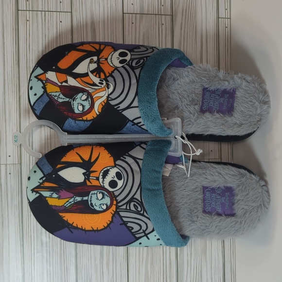 Disney Tim Burton's The Nightmare Before Christmas Slippers Size XL 12 - Picture 2 of 13